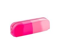 TGDGFKIAS Estuche para lápices de gran capacidad, Estuche de silicona suave for lápices, 2 unidades, creativo, impermeable, for organizar útiles escolares.(Roze)