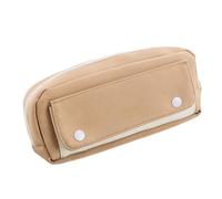 TGDGFKIAS Estuche para lápices de gran capacidad, Estuche escolar bonito de 2 piezas, multifuncional, for lápices, for estudiantes, material de papelería escolar.(Khaki)