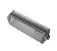 TGDGFKIAS Estuche para lápices de gran capacidad, Estuche for lápices portátil de gran capacidad, transparente, for oficina, material escolar, papelería, 2 unidades(Grijs)