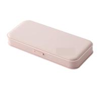 TGDGFKIAS Estuche para lápices de gran capacidad, Estuche multifuncional de 2 lápices de plástico esmerilado for la escuela.(Roze)