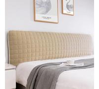 TGDGFKIAS Fundas para cabeceros, Funda Protectora de cabecera Terciopelo con Bolsillos Laterales, Multicolor, Varios tamaños, Paquete 1(Camel,150cm)