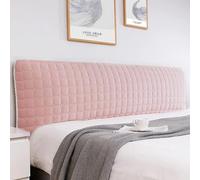 TGDGFKIAS Fundas para cabeceros, Funda Protectora de cabecera Terciopelo con Bolsillos Laterales, Multicolor, Varios tamaños, Paquete 1(Roze,230cm)