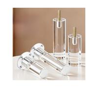 TGDGFKIAS Patas de acrílico para Muebles, Patas acrílicas for Muebles, Paquete de 4 Transparentes, Varios tamaños(Transparent a,10cm)