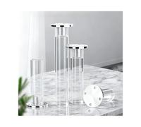 TGDGFKIAS Patas de acrílico para Muebles, Patas y pies Ajustables de acrílico for Muebles, Transparentes, 8-40cm, Paquete 4(18cm)