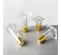 TGDGFKIAS Patas de acrílico para Muebles, Pies De Muebles Acrílico Paquete 4 Transparente 8-15cm(Transparent a X 4pcs,Height 15cm)