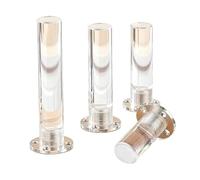 TGDGFKIAS Patas de acrílico para Muebles, Pies De Muebles Acrílico Paquete 4 Transparente Altura 8-40cm(Height 20cm)