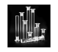 TGDGFKIAS Patas de acrílico para Muebles, Pies de Muebles acrílicos Ajustables, tamaños múltiples Transparentes, Paquete 4(20cm)