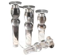 TGDGFKIAS Patas de acrílico para Muebles, Pies De Muebles Acrílicos Paquete 4 Alturas Ajustables Transparentes 15-40cm(Height 18cm)