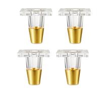 TGDGFKIAS Patas de acrílico para Muebles, Pies y Patas de Muebles acrílicos, Paquete 4 tamaños múltiples Transparentes(8CM)