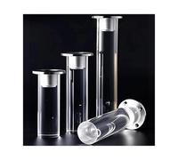 TGDGFKIAS Patas de acrílico para Muebles, Pies y Patas for Muebles de acrílico, Paquete 4, Transparente, 8-40cm(Height 10cm)