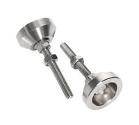 TGDGFKIAS Pie nivelador Ajustable de Acero Inoxidable 304 | 1/2 piezas M6/8/10/12/14 D30/40/50 30/50/80/100/150 mm Escenario de uso: nivelación de máquinas(D50xm14x100,2pcs)