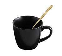 TGDGFKIAS Tazas de café grandes de cerámica, Juego de taza y platillo for té café con cuchara en caja regalo multicolor(Violet)