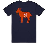 TGFKLP Dick Butkus Goat 51 Chicago Football Fan T Shirt(Medium)