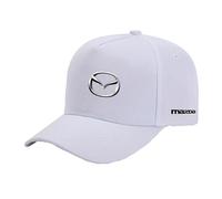 TGFQINAM Gorra De Béisbol Ajustable para Hombre Y Mujer Gorra De Camionero con Estampado Gráfico para Mazda Cómoda Gorra De Papá Gorra De Béisbol De Tono Liso-White||One Size