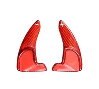 TGFQOLB Volante Paleta Cambio Compatible con Dodge para Charger para Challenger 2015 2016 2017 2018 2019 2020 2021 Textura De Fibra De Carbono Volante De Coche Paletas De Cambio Accesorios Interiores