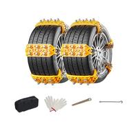 TgGreat Cadenas De Nieve para Citroen C5 2000-2019, Cadenas para NeumáTicos, Cadenas Anti-Nieve, para NeumáTicos Ancho 165mm-265mm para Barro Arena Nieve Hielo Subida,Yellow-10pcs