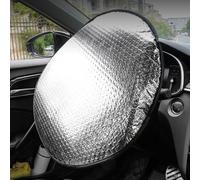 TgGreat Parasol para Volante De Coche para Mazda 3 Hatchback 2009-2023 2024 2025, Anti-UV Cubierta De Parasol para Volante, Protector Solar De Aluminio para Volante, Accesorio para El Volante