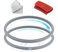 TGHongKy 22CM Goma Anillo de Sellado para WMF Junta de Goma de Tapa para WMF Silit Olla 3L,4.5L,6.5L,8.5L Piezas de Repuesto para Ollas a Presión (Juego de 6) XX