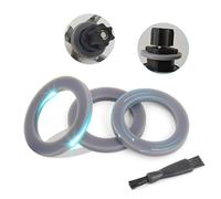 TGHongKy 3 Piezas Junta De Sellado De Cuchilla para Thermomix TM31/TM21 Robot De Cocina Accesorio Junta de Sellado para Cuchillo Sella Bien Y Viene con Cepillo De Limpieza(Gris)