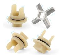 TGHongKy 3X Acoplamiento para Picadora para Bosch MWF1 MUM4 MUM5 MUZ4 MUZ5 para Siemens MF1 MK44 MX45 00418076 Acoplamiento para Picadora de Carne con 1x Cuchilla para Bosch/Siemens Repair