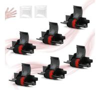 TGHongKy 6X IR-40T Ink Roller Rodillo de Tinta para IR-40T Rodillo de Tinta para Caja Registradora Calculadora Negro/RojoABS Pom IR-40T Rodillos de Tinta con 2X Guantes Cambios