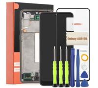 TGHongKy Pantalla Táctil LCD para Samsung Galaxy A33 5G 2022 Pantalla Reemplazo para Galaxy A33 5G A336B Pantalla Táctil Digitalizador Asamblea con Herramientas de Reparación - [Negro con Marco]