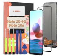 TGHongKy para Xiaomi Redmi Note 10 4G Pantalla para Redmi Note 10S Pantalla LCD Reemplazo Poco M5S de Repuesto Ensamblaje Digitalizador con Reparación Herramientas - [Negro]