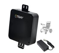 TGHY Batería de Litio de 24 V para Silla de Ruedas Plegable | Placa BMS integrada, carcasa resistente al agua, para silla de ruedas eléctrica y scooter de movilidad, con cargador.