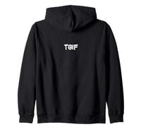 TGIF Gracioso Gracias a Dios Es Viernes Clásico Hombres Mujeres Sudadera con Capucha