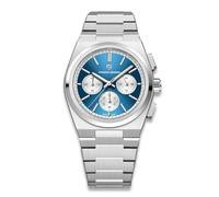 TGIS Pagani Design PD-1761 - Reloj para hombre, pulsera de acero inoxidable, resistente al agua hasta 100 m, esfera luminosa, cronógrafo, antirreflectante y revestimiento AF, azul, Clásico
