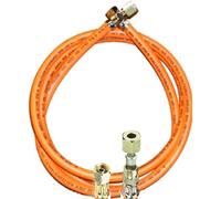 TGO Gasgeräte GmbH Manguera de gas propano con 1/4" izquierda x anillo de corte de 8 mm (resistente al invierno, 80 cm)