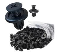 TGPGZHZFNA Remaches de plástico de 8 mm for Parachoques de Coche, Guardabarros, Remaches Negros, Clips de sujeción for Toyota, 1/5/10/30/50/100 Unidades Sujetadores y Clips para automoción(20pcs)