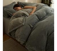 TGPOLI Sabanas Bajeras 180x200,Cuatro Conjuntos De Ropa De Cama,Forro Polar De Coral De Invierno MáS Funda De EdredóN De Terciopelo, Ropa De Cama, Manta, Madre E Hija