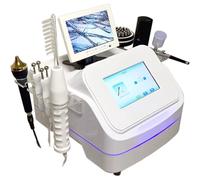 TGPSMDXKV Analizador de diagnóstico de la Piel y el Cabello, Detector Digital de folículos pilosos del Cuero cabelludo, con 7 Mangos y Pantalla LCD, para Salones de Belleza y spas