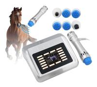 TGPSMDXKV Máquina de Terapia de Ondas de Choque para Caballos, Dispositivo Veterinario de Terapia extracorpórea por Ondas de Choque, con 7 Cabezales de Masaje Profundo de Tejidos