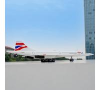 TGRCM-CZ 1/168 Concorde Supersonic Airliner modelo avión juguete, aleación de zinc Diecast juguetes coches con sonidos y luces para coleccionistas y niños 3 años de edad regalo de cumpleaños
