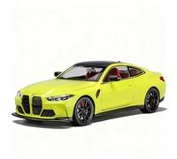 TGRCM-CZ 1/24 Compatible con modelo de coche BMW M4, coche modelo de vehículos de aleación de zinc con sonido y luz para coleccionistas y niños de 3 años o más, regalo de cumpleaños (amarillo)