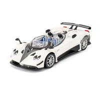 TGRCM-CZ 1/24 Pagani Zonda HP Barchetta Modelo de coche, Aleación de zinc Retirar Vehículos Modelo de Coche con Sonido y Luz para Coleccionistas y Niños 3 Años Regalo de Cumpleaños (Blanco)