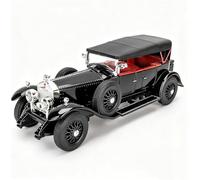 TGRCM-CZ 1/24 Rolls Royce Phantom 1 Coche Vintage Modelo de Coche de Aleación de Zinc Coche con Sonido y Luz para Coleccionistas y Niños 3 Años de Edad Regalo de Cumpleaños (Negro)