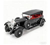 TGRCM-CZ 1/24 Rolls Royce Phantom 1 Coche Vintage Modelo de Coche de Aleación de Zinc Coche con Sonido y Luz para Coleccionistas y Niños 3 Años de Edad Regalo de Cumpleaños (Negro)