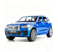 TGRCM-CZ 1/32 Compatible con BMW X5 SUV Modelo de Coche de Juguete, Modelo de Coche de Aleación Fundido a Troquel con Luz y Sonido Vehículos de Juguete para Niños Azul