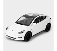 TGRCM-CZ 1/32 Escala Diecast Tesla Modelo Y Coche de Juguete, Aleación de Zinc Pull Back Vehículos Modelo de Coche con Sonido y Luz para Coleccionistas Niños 3+ Años Regalo de Cumpleaños (Blanco)