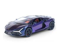 TGRCM-CZ 1/32 Lamborghini Aventador LP700-4 - Coche modelo de aleación de zinc con sonido y luz para coleccionistas y niños de más de 3 años (degradado azul y púrpura)