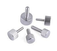 TGRTY Tornillo de Pulgar 2-10PCS M2 M2.5 M3 M4 M5 * 5/6/8/10/12/15/120/25/30 Mojo Tornillo de Pulgar Mano Apriete los Tornillos de Acero Inoxidable Moderling Planeo Cabeza moleteada roscada