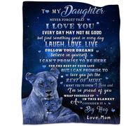 TGRUIHM Daughter Gifts de Mom Daughter Birthday Gifts - Hijana Mantelada a mi hija Lion Blanket Madre, hija de regalo, mam a su hija Valentine G