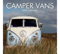 TGSC - Calendario 2026 de furgonetas camper de 16 meses (septiembre de 2025 a diciembre de 2026), calendario familiar cuadrado de pared 2026 Reino Unido, planificador con cuadrícula grande para