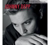 TGSC - Calendario 2026 de Johnny Depp de 16 meses de pared cuadrada familiar 2026 Reino Unido, planificador con cuadrícula grande para organización del hogar u oficina, iconos de celebridades 2026