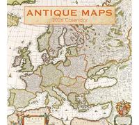 TGSC - Calendario 2026 de mapas antiguos de 16 meses (septiembre de 2025 a diciembre de 2026), calendario familiar cuadrado de pared 2026 Reino Unido, planificador con rejilla grande para organización