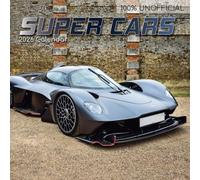 TGSC - Calendario 2026 de Super Cars de 16 meses (septiembre de 2025 a diciembre de 2026) de pared cuadrada familiar 2026 Reino Unido, planificador con rejilla grande para organización del hogar u