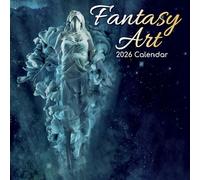 TGSC - Calendario 2026 Fantasy Art 2026 de 16 meses (septiembre de 2025 a diciembre de 2026), calendario familiar cuadrado de pared 2026, planificador con cuadrícula grande para organización del hogar